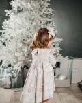 Платье детское "софи" новогодние серые шары Vikki Kids