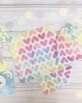Пеленка муслиновая цветные сердечки Vikki Kids