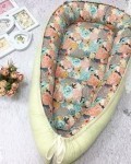 Кокон гнездышко для новорожденных цветы Vikki Kids