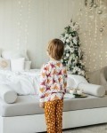 Пижама детская с футболкой с длинными рукавами оленята Vikki Kids