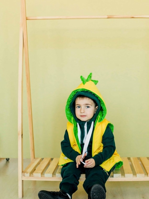 Дино - жилетка желто-зеленая Vikki Kids