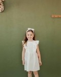 Платье детское муслиновое "крылышки" белое Vikki Kids