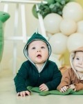 Комбинезон -дино трикотажный зеленая ель Vikki Kids