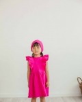 Платье детское муслиновое "крылышки" фуксия Vikki Kids
