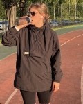 Куртка женская анорак черный Vikki Kids